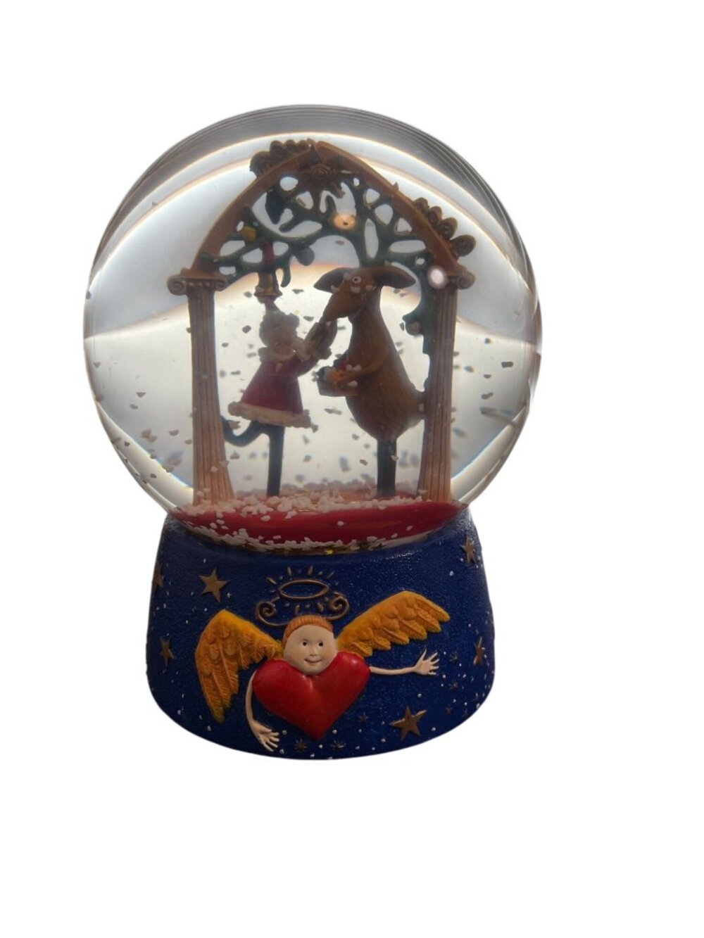 Vintage 1996 Department 56 Neiman Marcus "Deck the Halls" Musical Christmas Wate